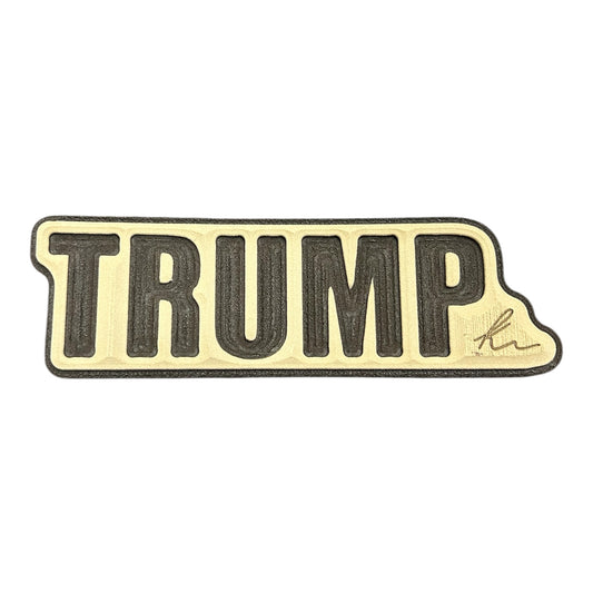 Trump Outline Turtle Box Foam Sticker