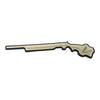 Shotgun Outline Turtle Box Foam Sticker