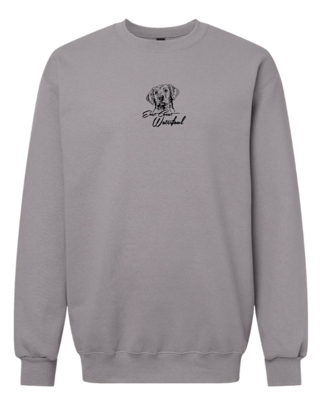 Black Lab Embroidered Crewneck