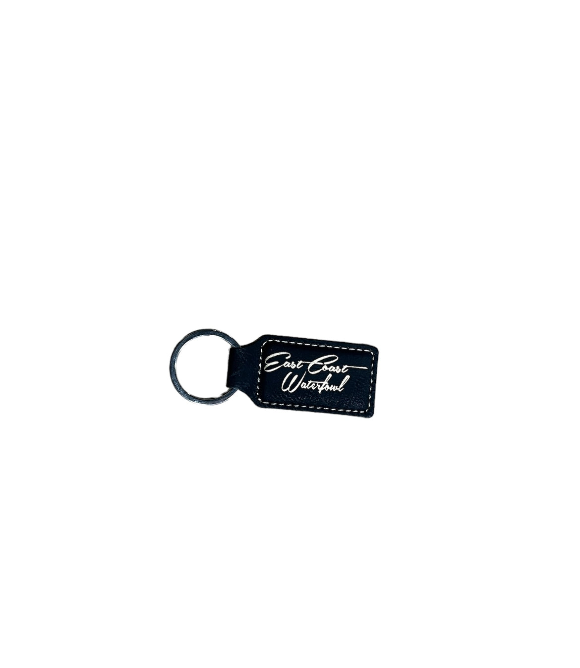 Cypress Woodie Leather Keychain