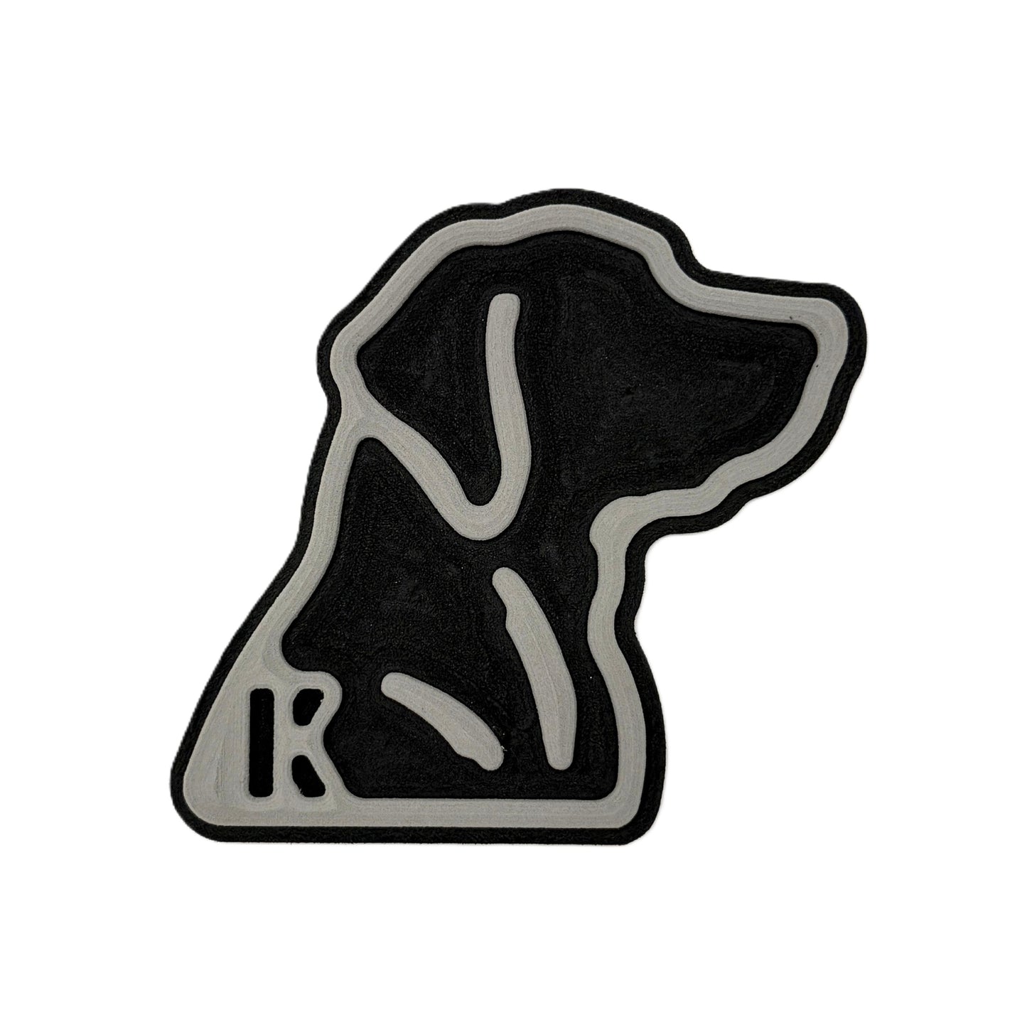 Lab Head Outline Turtle Box Foam Sticker