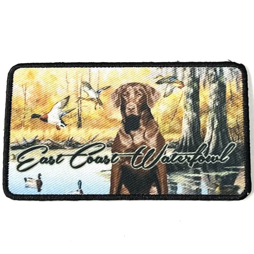 Chocolate Lab Swamp Rectangle Patch
