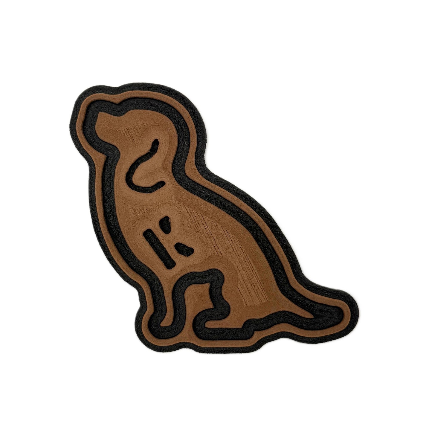 Sitting Beagle Outline Turtle Box Foam Sticker