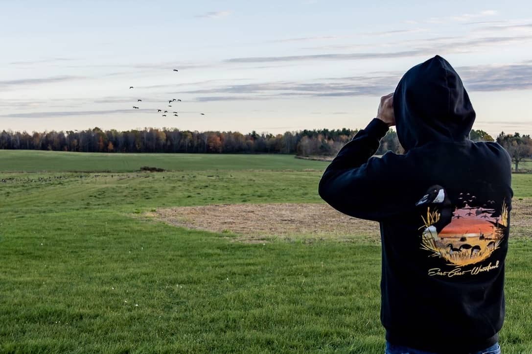 Black Scenic Goose Hoodie