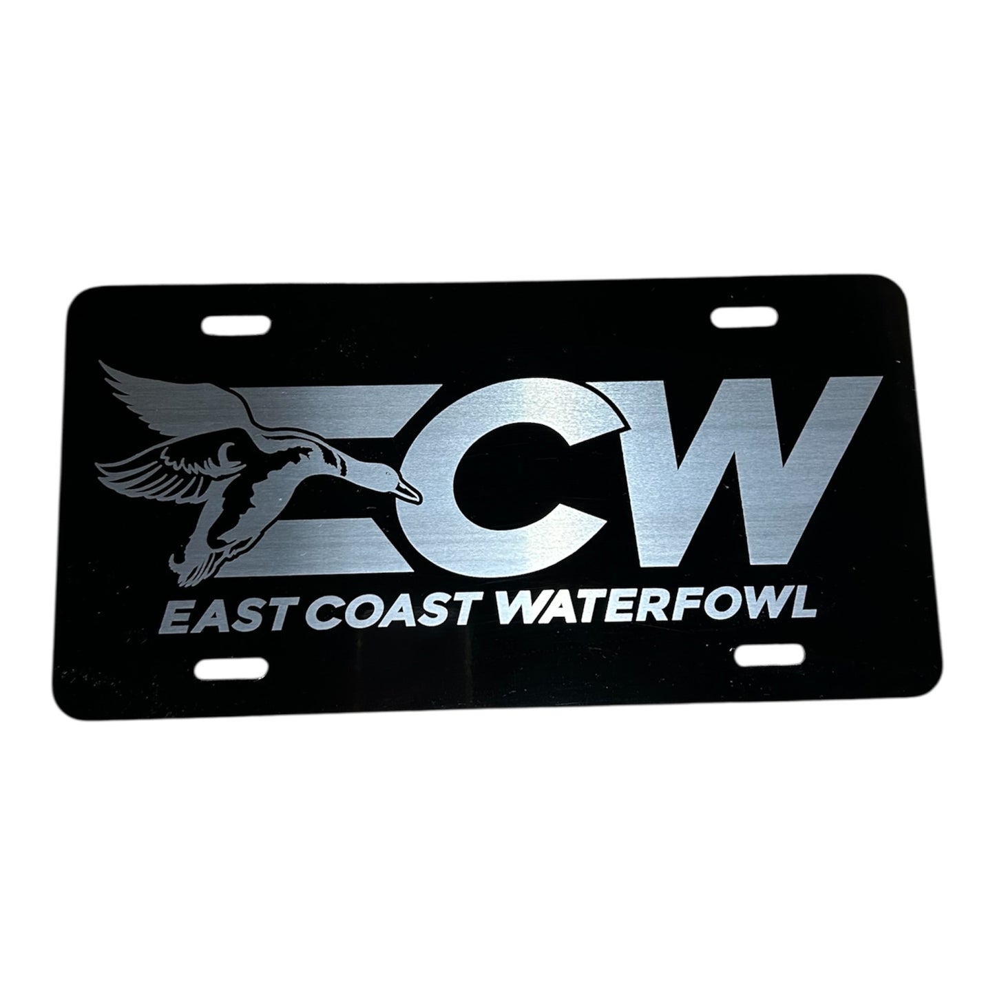ECW 2.0 Logo Script License Plate