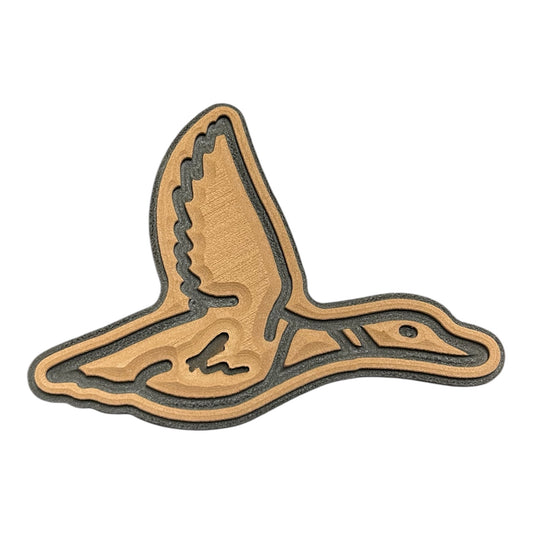 Flying Duck Outline Turtle Box Foam Sticker