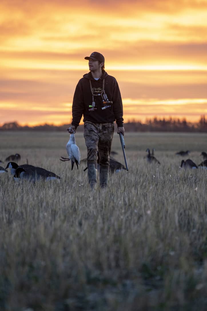 Black Scenic Goose Hoodie