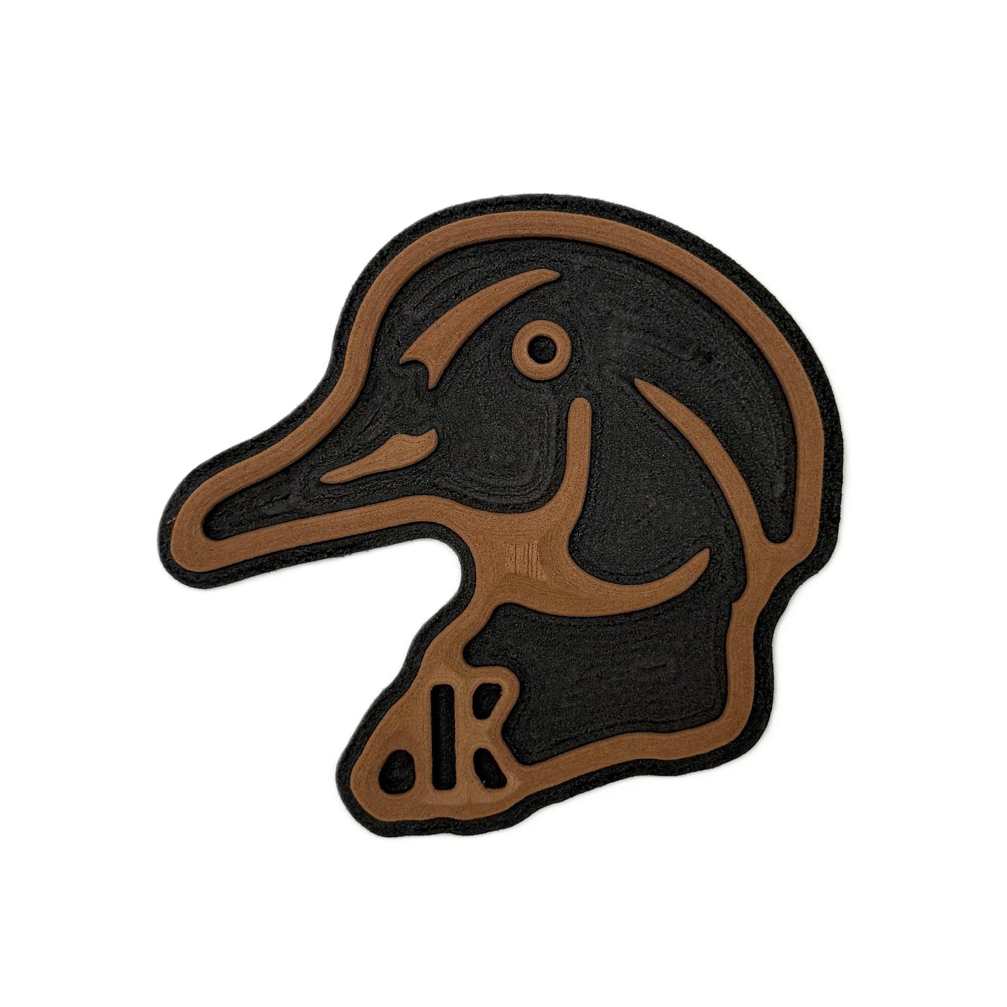 Wood Duck Head Outline Turtle Box Foam Sticker