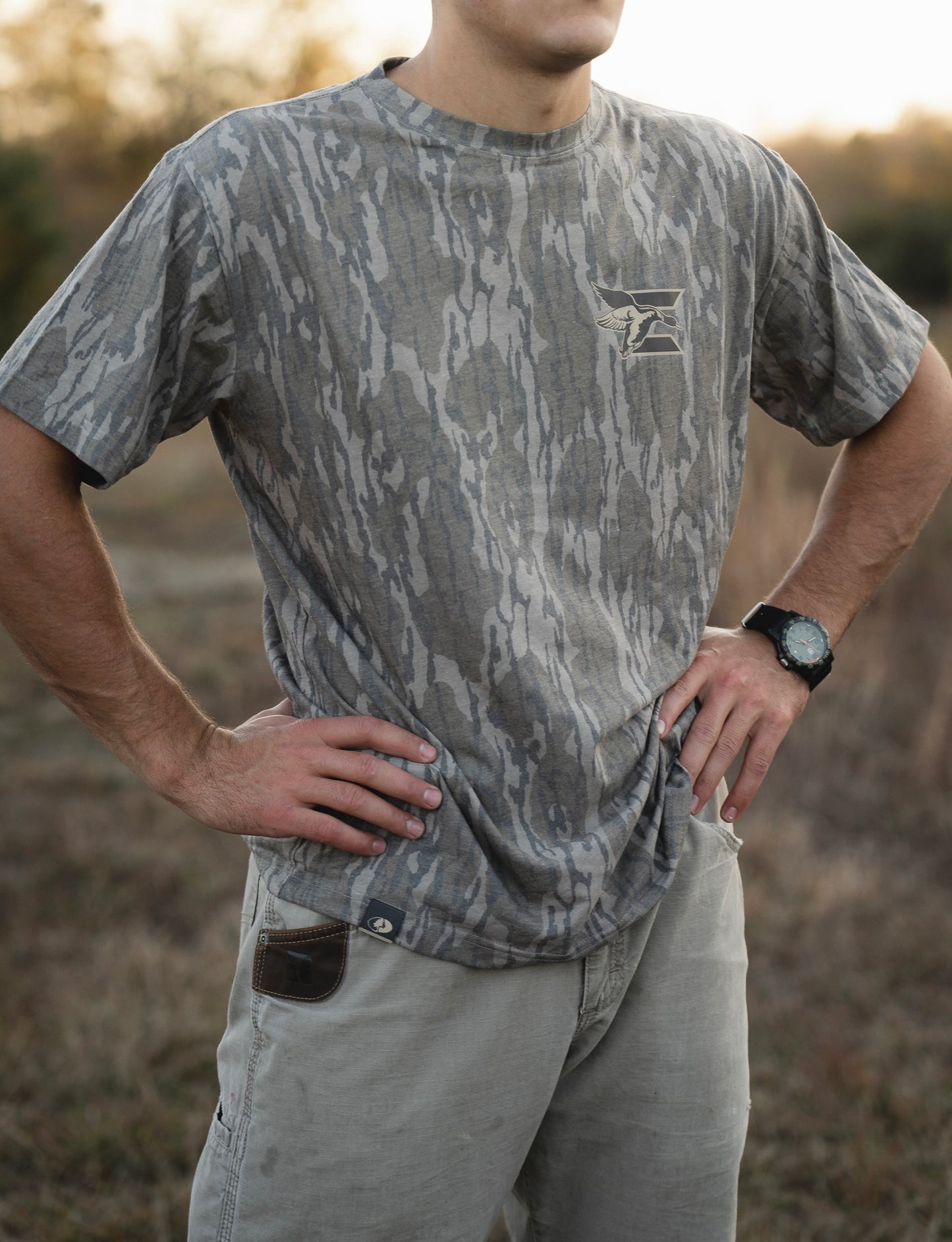 ECW 2.0 Duck Boat Bottomland Camo T-Shirt