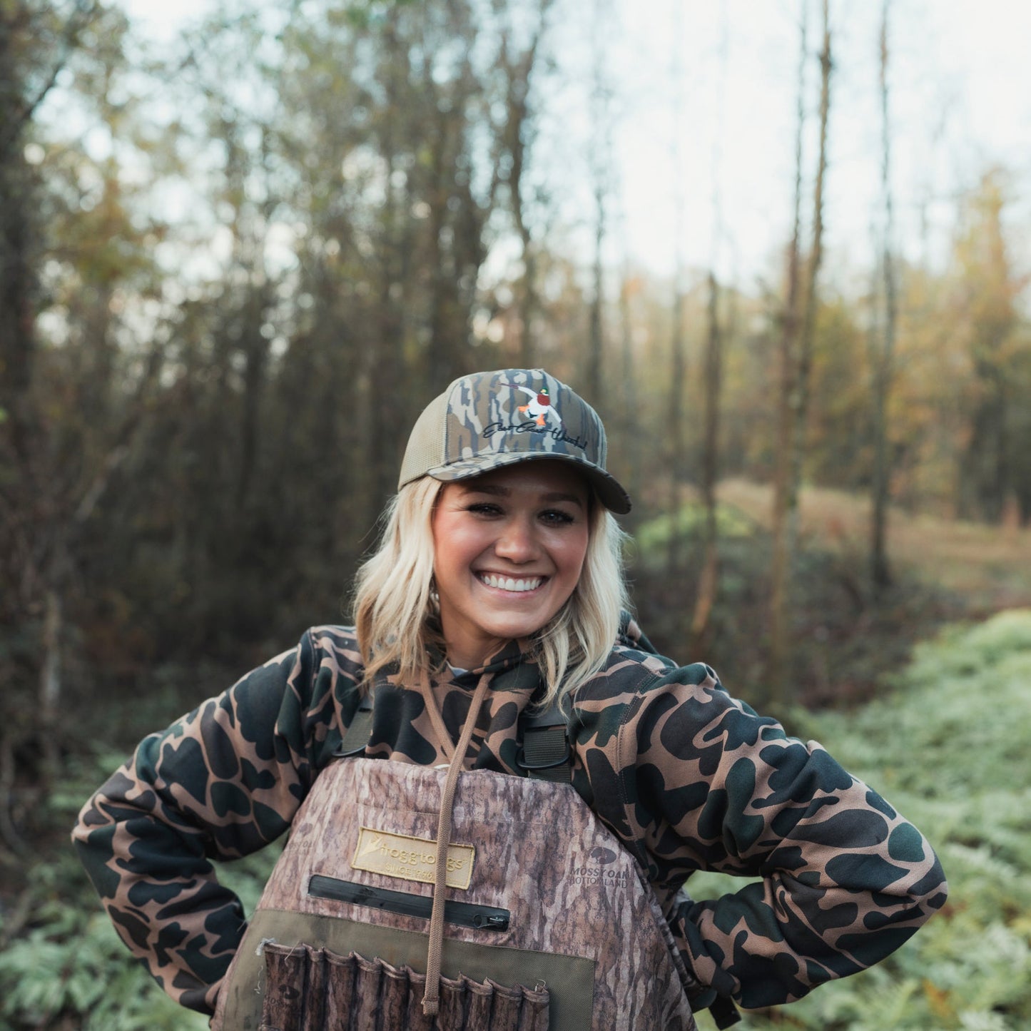 Embroidered Mallard Snapback Hats