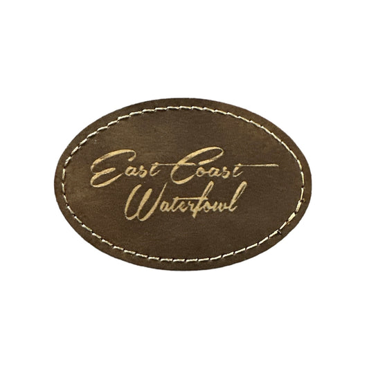 Rustic Gold Oval ECW Double stacked Script Patch