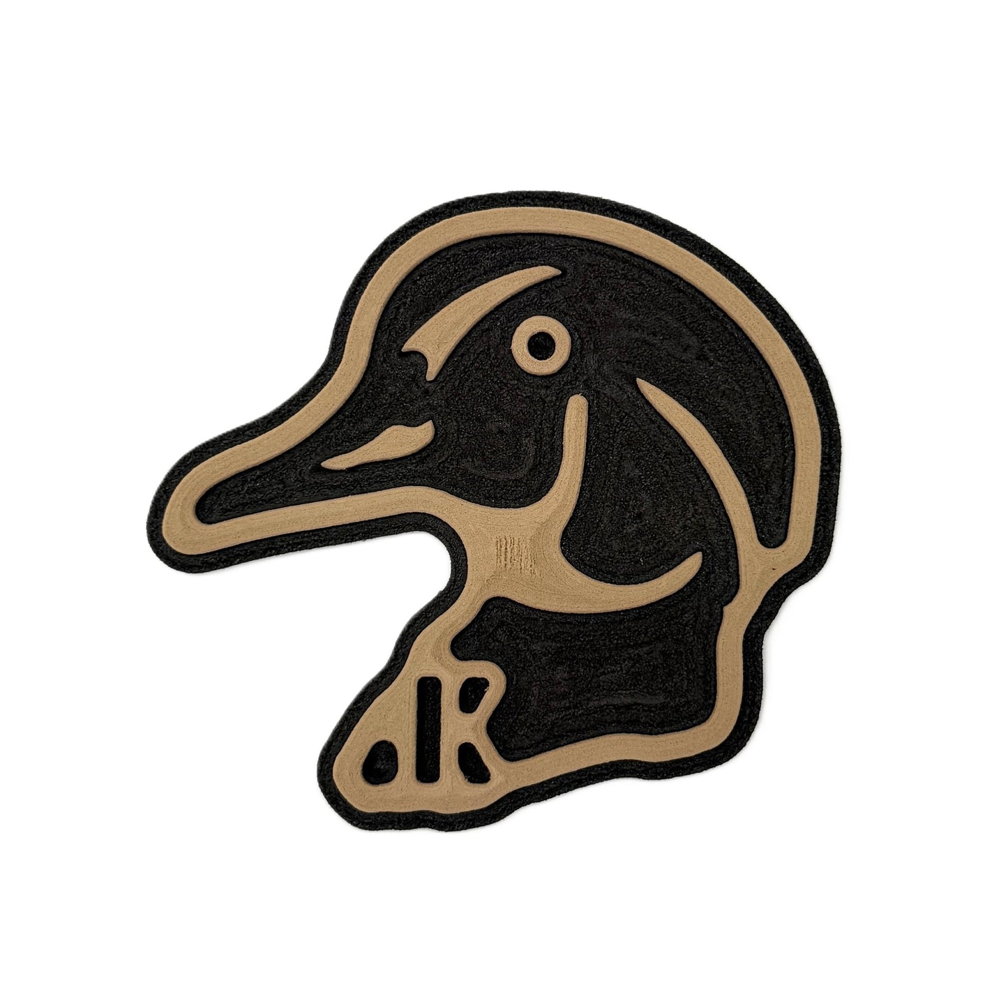 Wood Duck Head Outline Turtle Box Foam Sticker