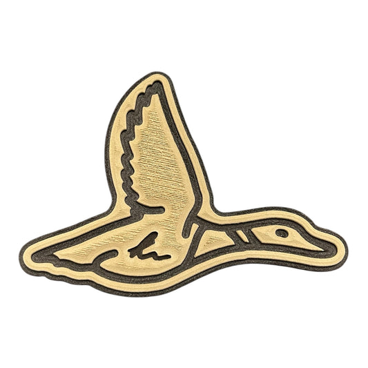 Flying Duck Outline Turtle Box Foam Sticker