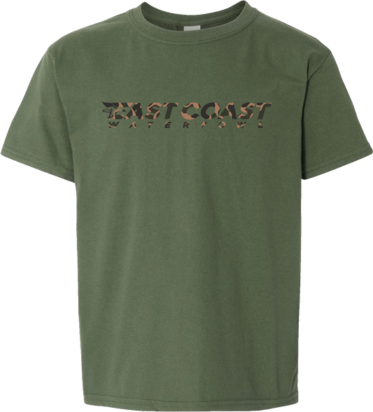 ECW 2.0 Logo Camo Script Youth T-Shirt