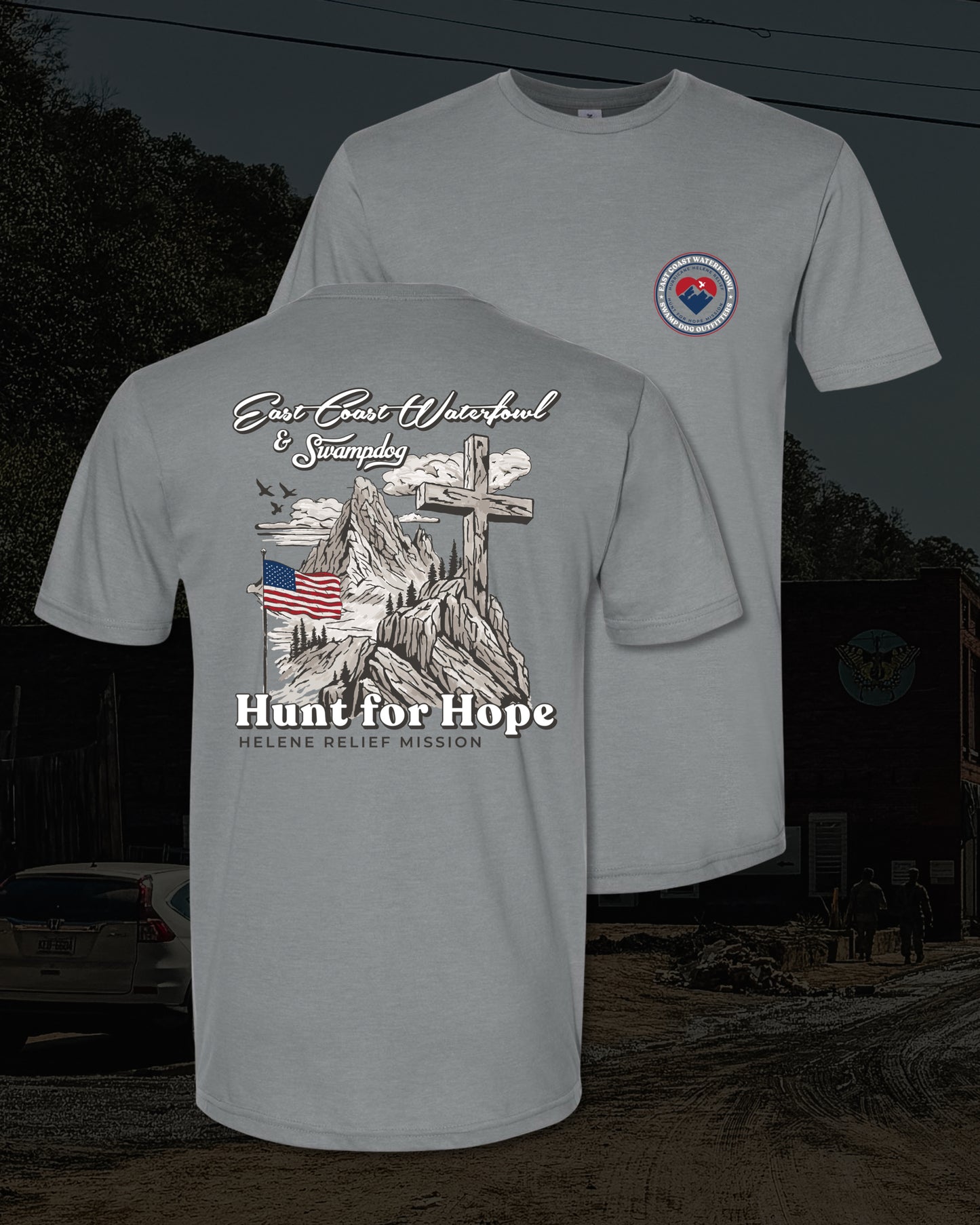 "Hunt For Hope" Hurricane Helene Tee