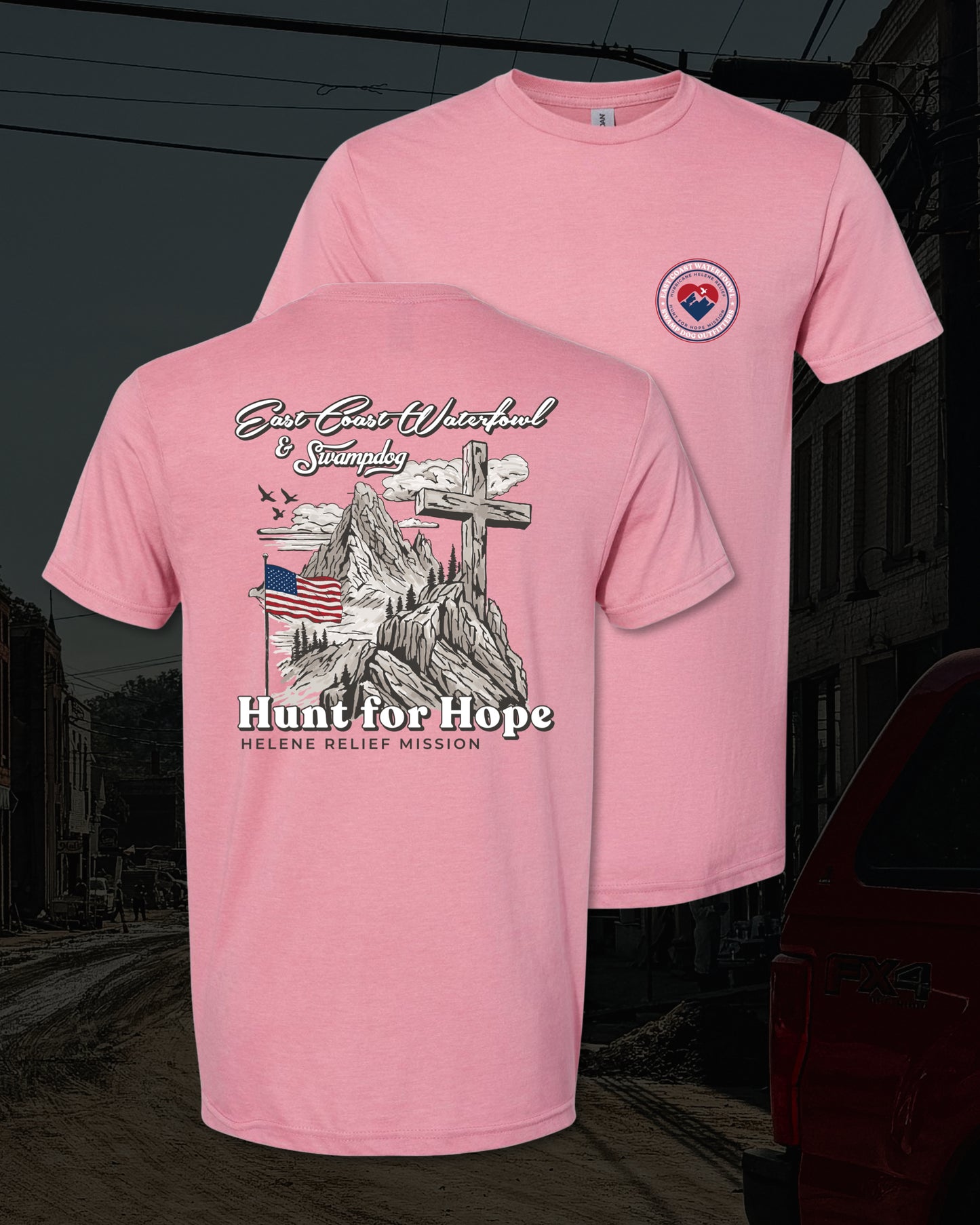 "Hunt For Hope" Hurricane Helene Tee