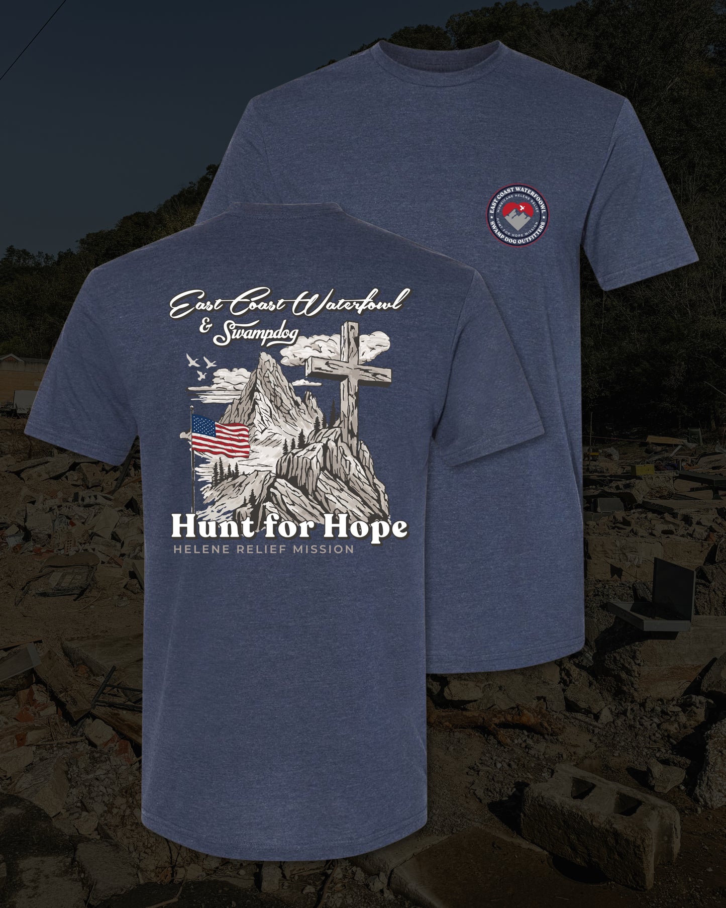 "Hunt For Hope" Hurricane Helene Tee