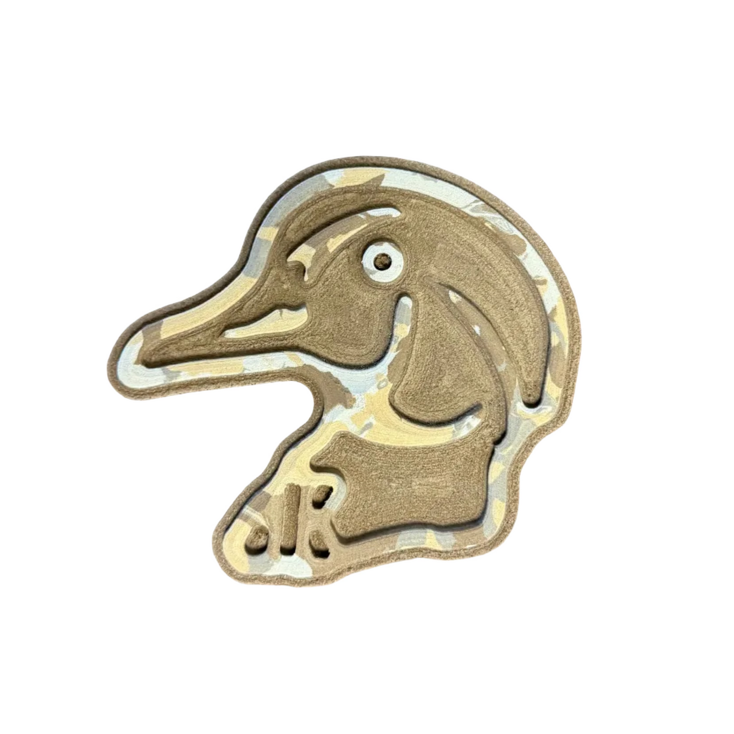Wood Duck Head Turtle Box Foam Sticker