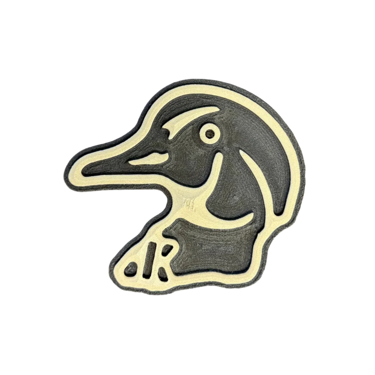 Wood Duck Head Turtle Box Foam Sticker