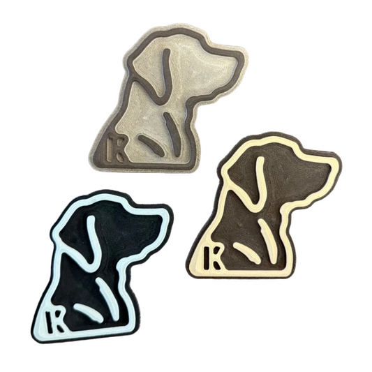 Lab Head Outline Turtle Box Foam Sticker