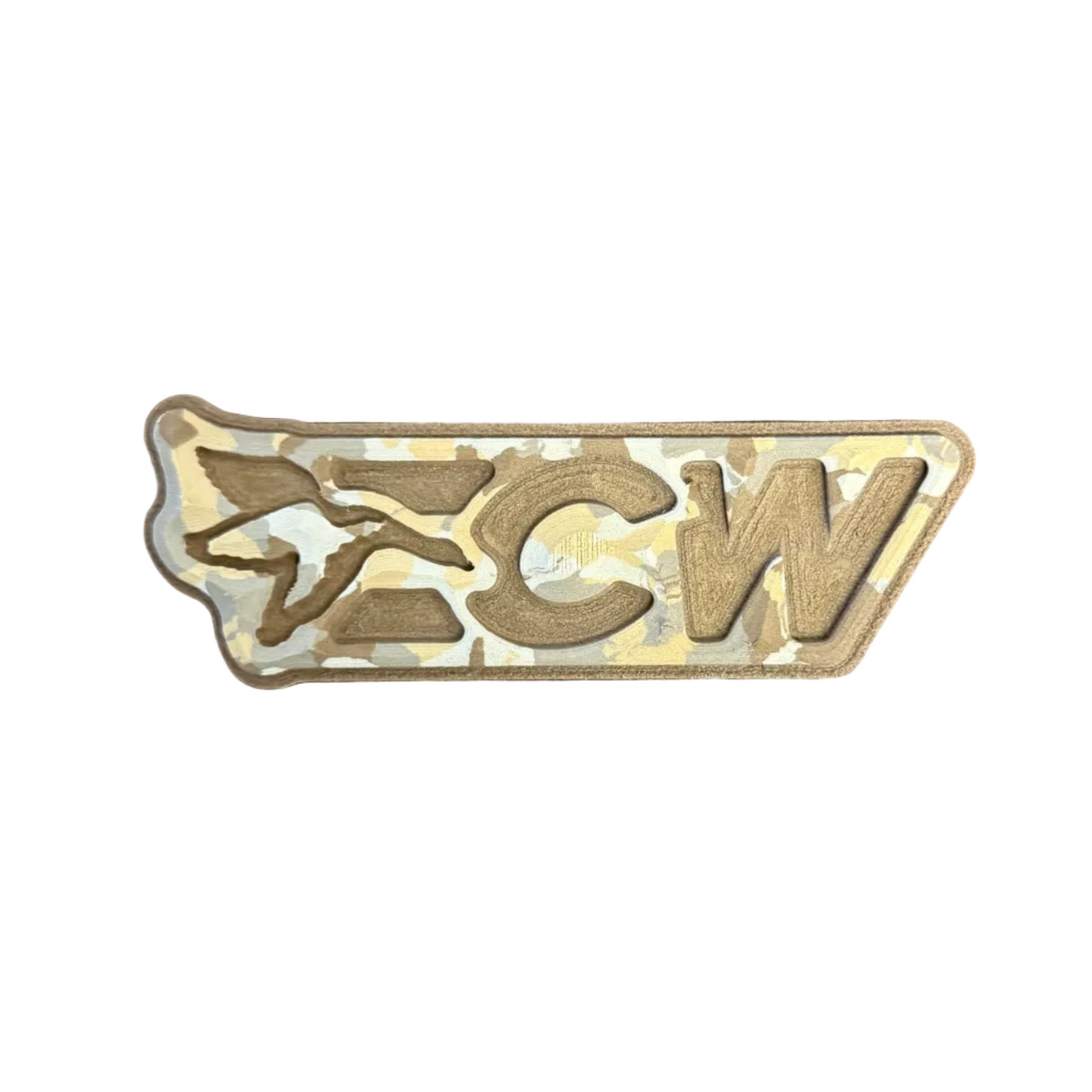 ECW Logo Turtle Box Foam Sticker