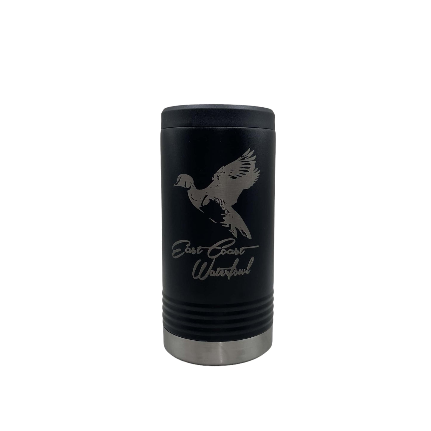 Black Wood Duck Beverage Holder (Slim Can)