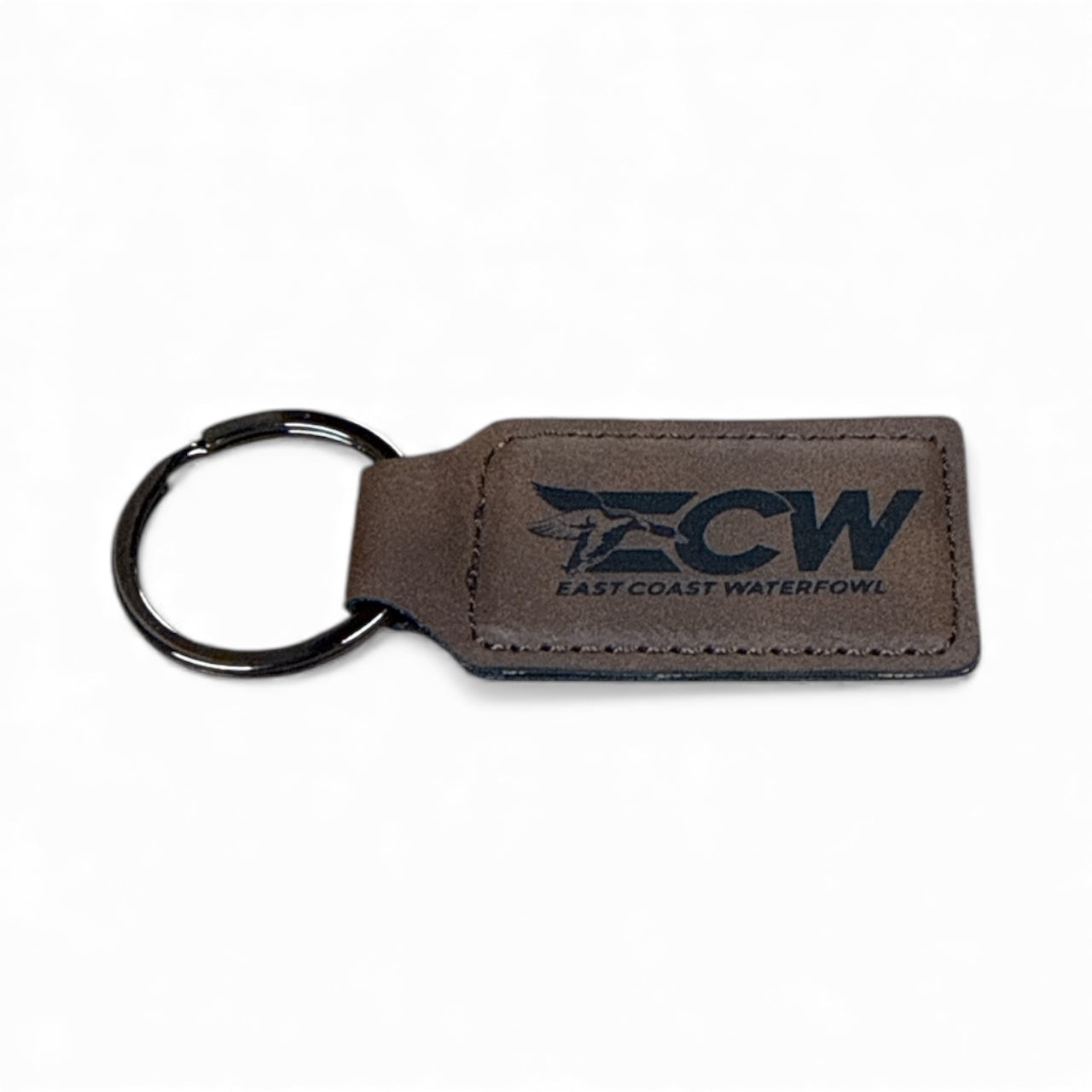 ECW 2.0 Logo Script Leather Keychain