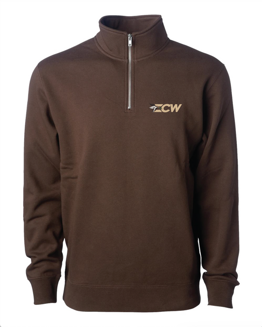 Embroidered ECW 2.0 Logo Script Quarter Zip