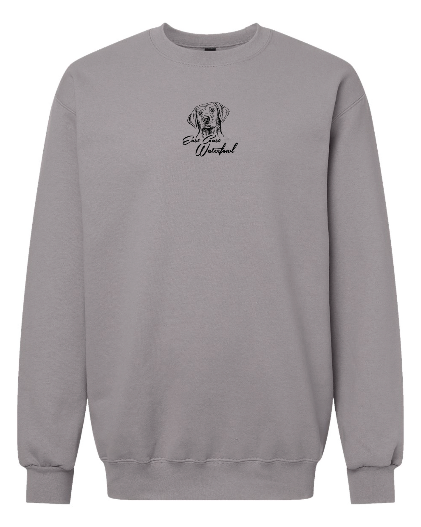 Black Lab Embroidered Crewneck