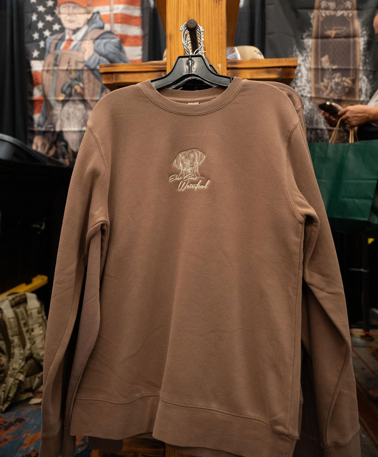 Pinny Embroidered Clay Crewneck