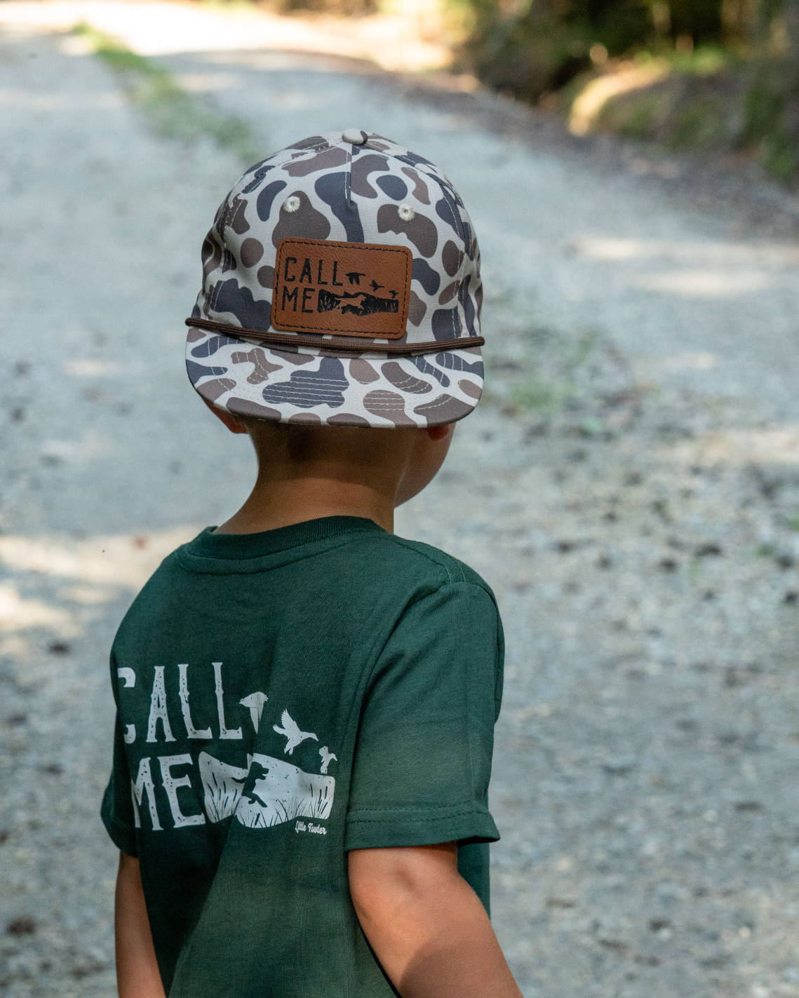 Little Fowlers Call Me Youth Camo Patch Hat
