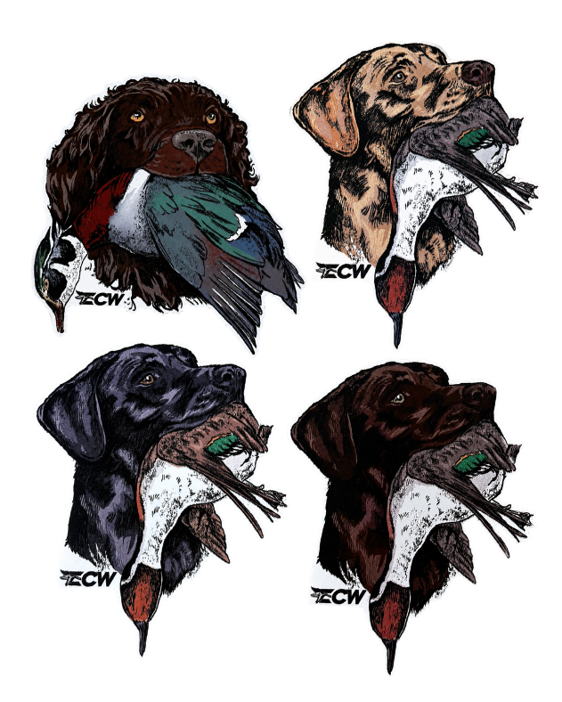 Duck Dog Magnet