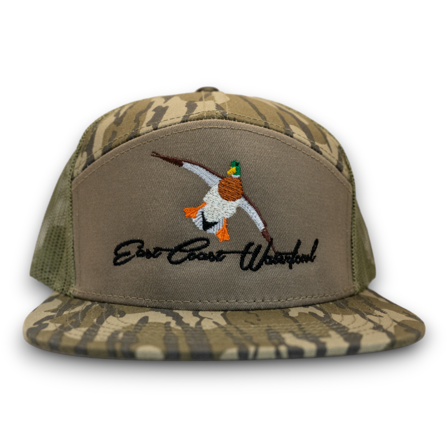 Embroidered Mallard Logo 7 Panel Hat