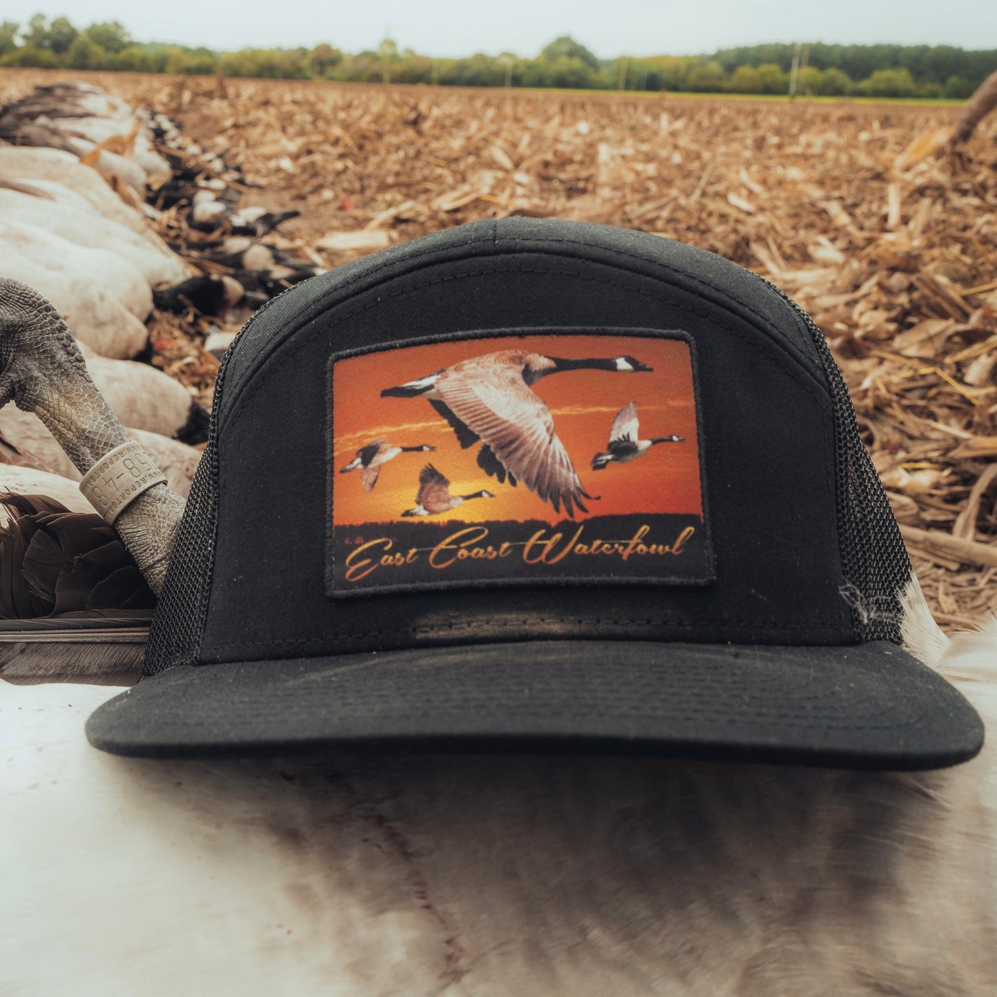 Scenic Goose Patch 7 Panel Hat