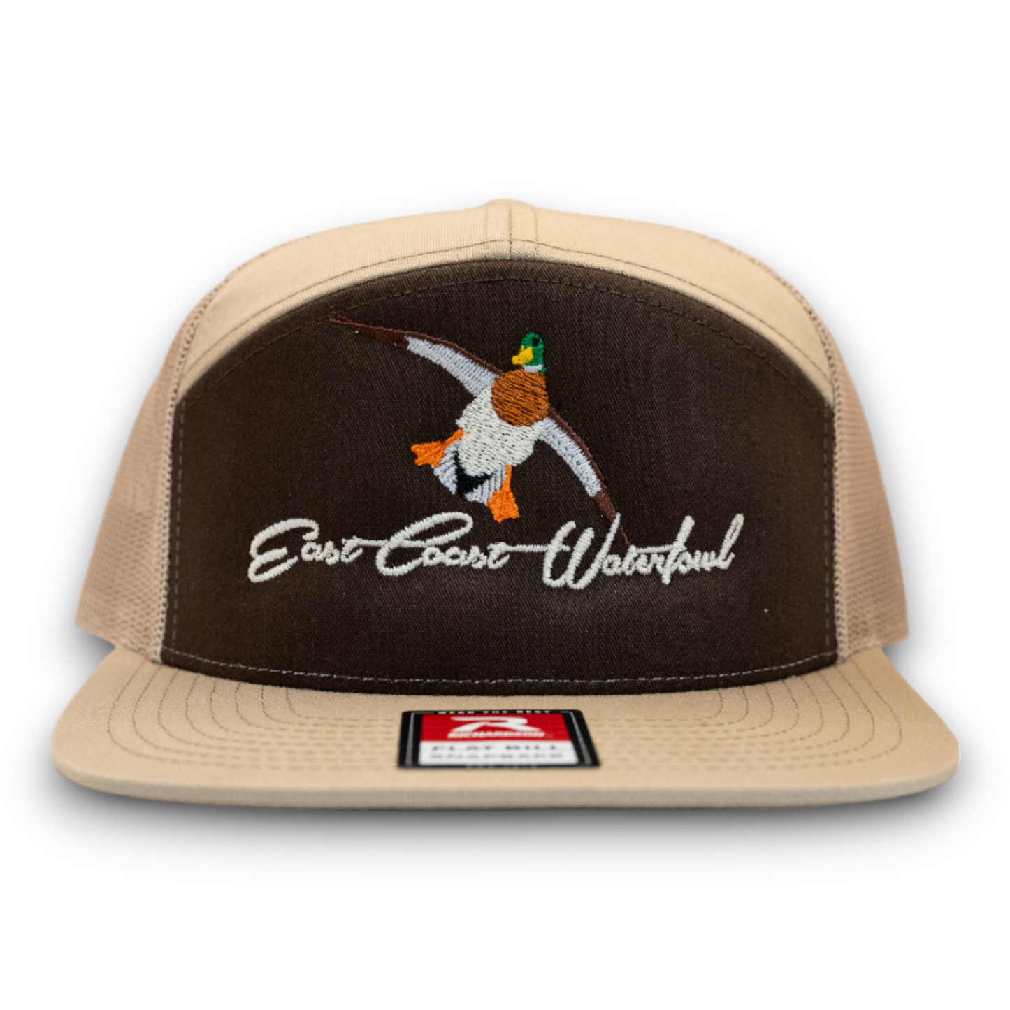 Embroidered Mallard Logo 7 Panel Hat