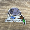 Black Lab Mallard Retriever Decal